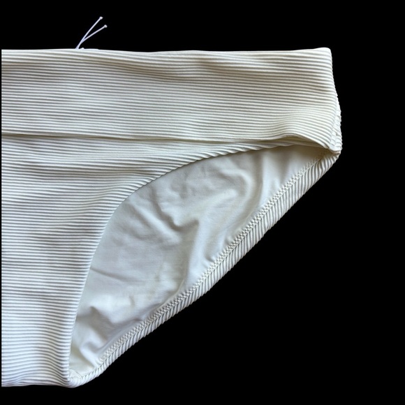 PRANA | NWOT MARTA OTTOMAN SWIM BOTTOM RIBBED HORCHATA SWIMSUIT | SIZE: MEDIUM - Picture 3 of 13